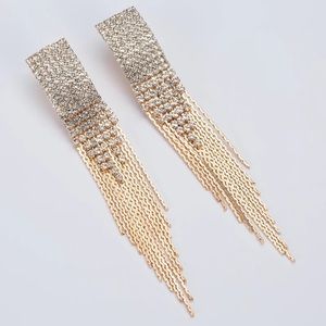 Gold Crystal Drop earrings